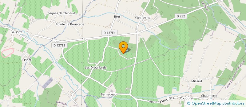 localisation de l'entreprise MONSIEUR YOAN MARIOCHAUD  GENERAC