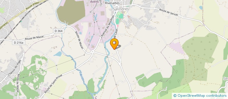 localisation de l'entreprise MONSIEUR YOAN MARTIN  SALINDRES