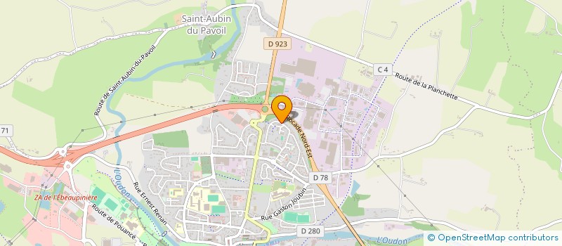 localisation de l'entreprise MONSIEUR YOAN MAZAN  SEGRE-EN-ANJOU BLEU