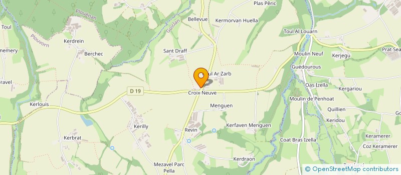 localisation de l'entreprise MONSIEUR YOAN MENEZ  GUICLAN