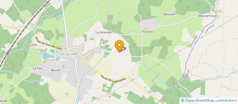 localisation de l'entreprise MONSIEUR YOAN MOREAU  LARUSCADE