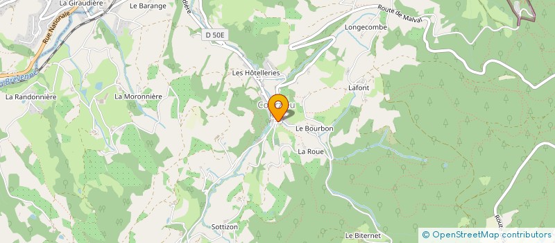 localisation de l'entreprise MONSIEUR YOAN NOAILLY  COURZIEU