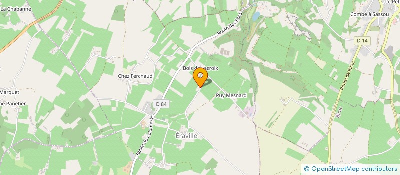 localisation de l'entreprise MONSIEUR YOAN PARTHONNAUD  BELLEVIGNE