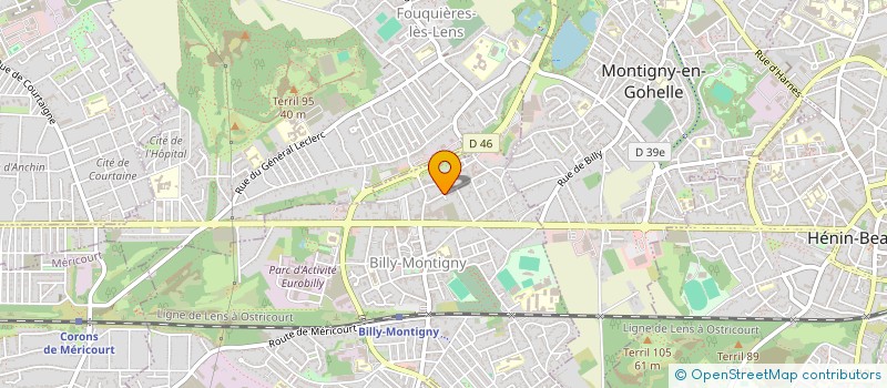 localisation de l'entreprise MONSIEUR YOAN PEREIRA à BILLY-MONTIGNY