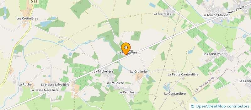 localisation de l'entreprise MONSIEUR YOAN PERRAUD  LA LIMOUZINIERE