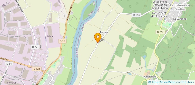 localisation de l'entreprise MONSIEUR YOAN PICAUD  LA BALME-LES-GROTTES