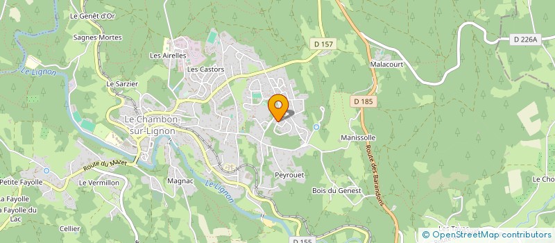 localisation de l'entreprise MONSIEUR YOAN PICOT  LE CHAMBON SUR LIGNON