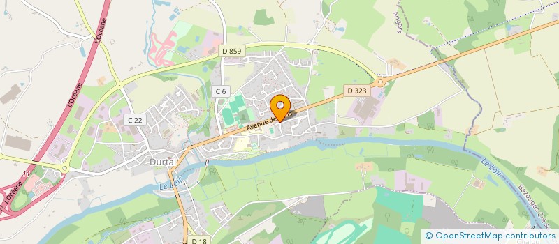 localisation de l'entreprise MONSIEUR YOAN PORCHER  DURTAL