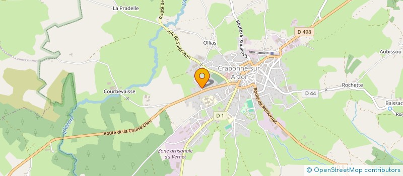 localisation de l'entreprise MONSIEUR YOAN RIGAUD à CRAPONNE-SUR-ARZON