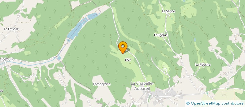 localisation de l'entreprise MONSIEUR YOAN ROMAIN  LA CHAPELLE-AUBAREIL