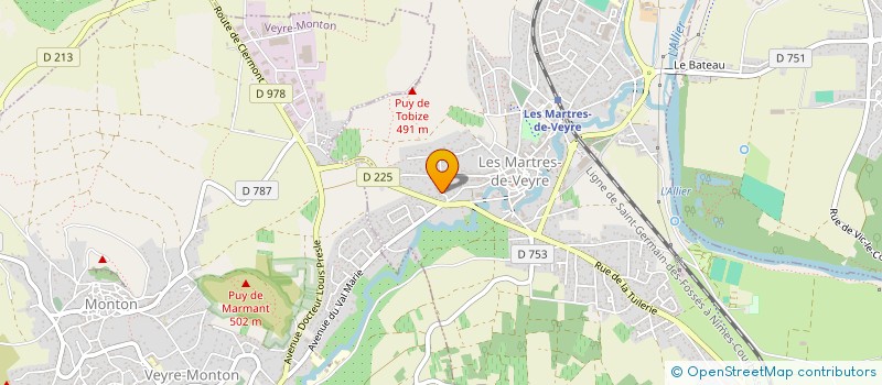 localisation de l'entreprise MONSIEUR YOAN TERRASSE à LES MARTRES-DE-VEYRE