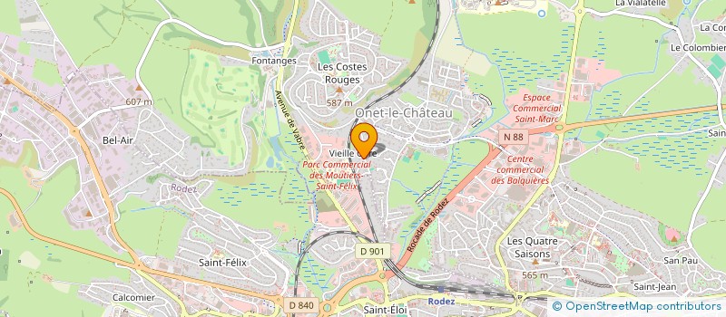 localisation de l'entreprise MONSIEUR YOAN TERRASSOUX  ONET-LE-CHATEAU