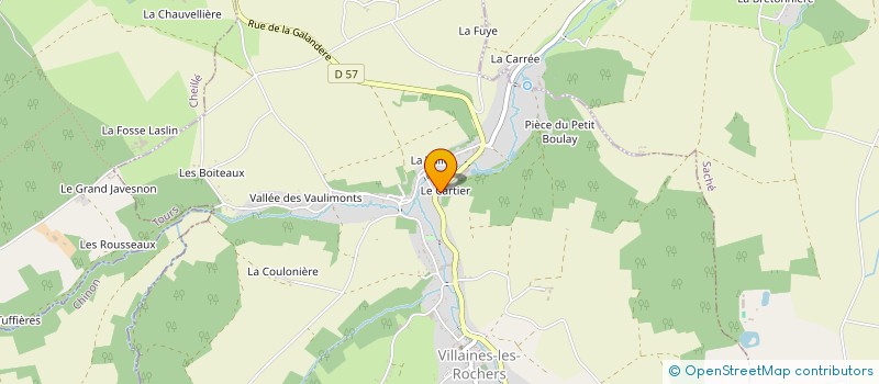 localisation de l'entreprise MONSIEUR YOAN TOUREAU  VILLAINES-LES-ROCHERS