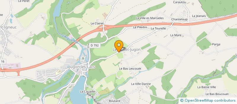 localisation de l'entreprise MONSIEUR YOAN TURBIAUX à JUGON-LES-LACS