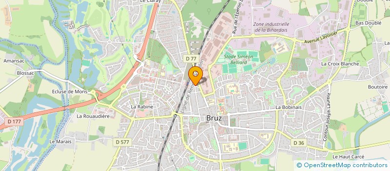 localisation de l'entreprise MONSIEUR YOANN ARRIBARD  BRUZ