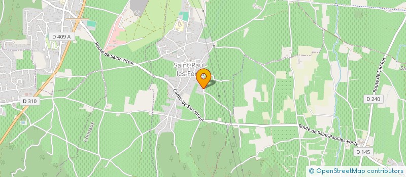 localisation de l'entreprise MONSIEUR YOANN AURY  SAINT-PAUL-LES-FONTS