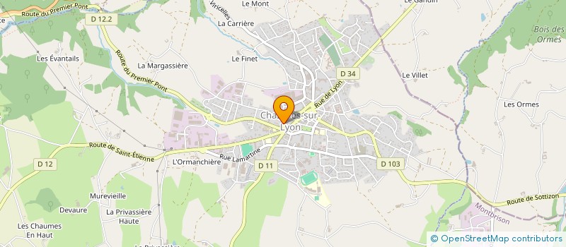 localisation de l'entreprise MONSIEUR YOANN BACCONIN à CHAZELLES-SUR-LYON