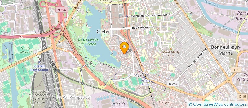 localisation de l'entreprise MONSIEUR YOANN BADIN  CRETEIL