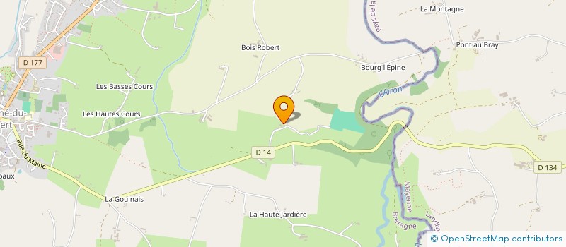 localisation de l'entreprise MONSIEUR YOANN BAHIER  LOUVIGNE-DU-DESERT