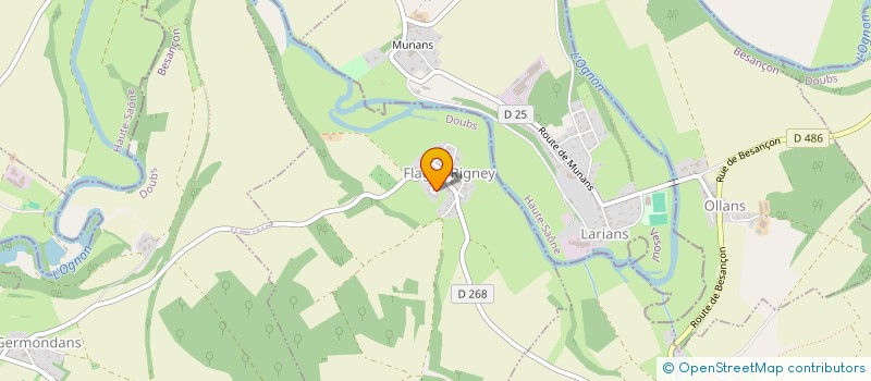 localisation de l'entreprise MONSIEUR YOANN BALANDIER  FLAGEY-RIGNEY