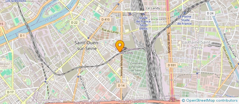 localisation de l'entreprise MONSIEUR YOANN BAPPEL à SAINT-OUEN-SUR-SEINE
