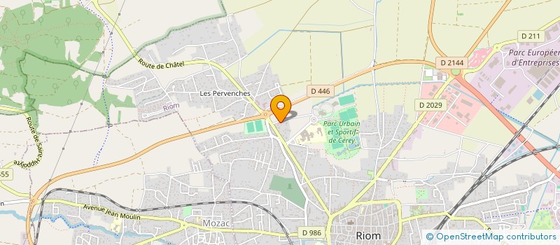 localisation de l'entreprise MONSIEUR YOANN BARGOIN  RIOM