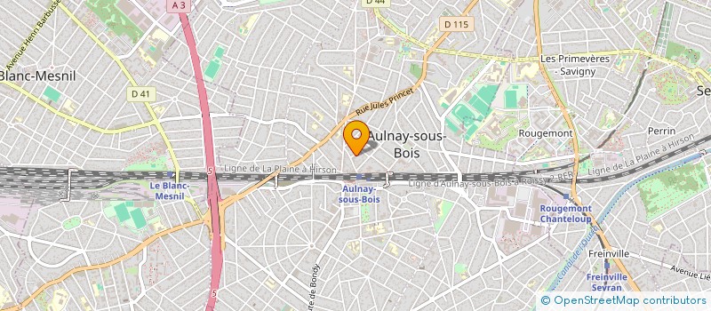 localisation de l'entreprise MONSIEUR YOANN BARREIRA à AULNAY-SOUS-BOIS