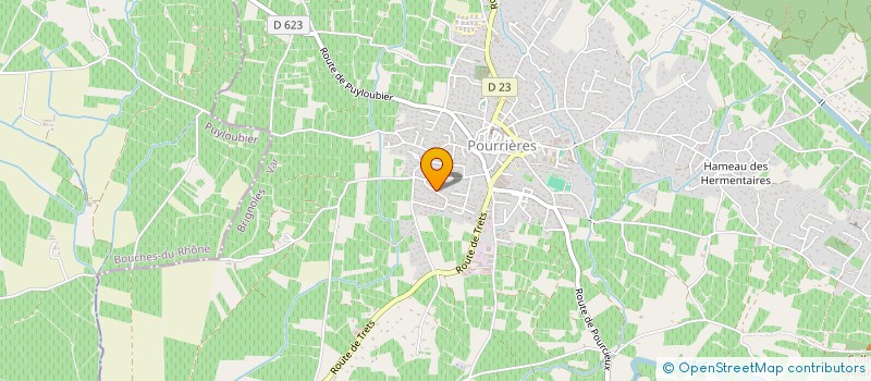 localisation de l'entreprise MONSIEUR YOANN BATAILLE  POURRIERES