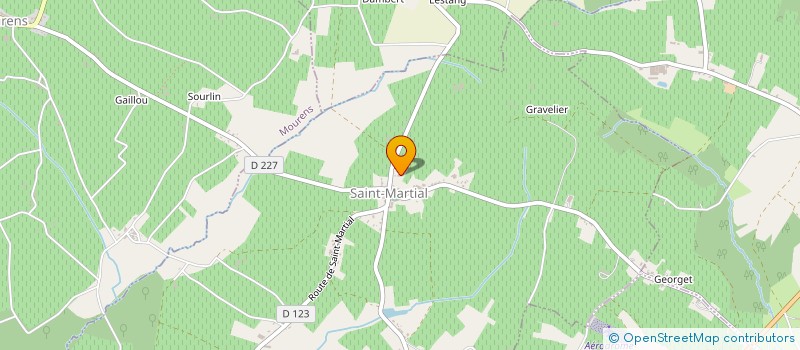 localisation de l'entreprise MONSIEUR YOANN BAUD  SAINT-MARTIAL