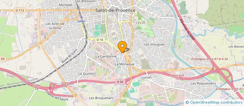 localisation de l'entreprise MONSIEUR YOANN BAUMET  SALON-DE-PROVENCE