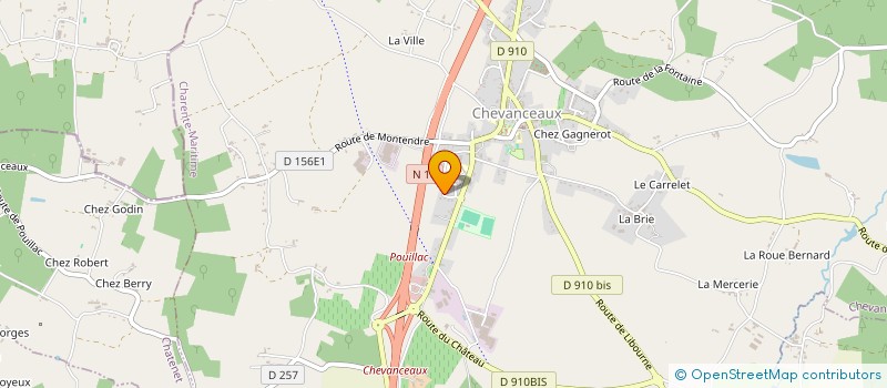 localisation de l'entreprise MONSIEUR YOANN BAUSMAYER  CHEVANCEAUX