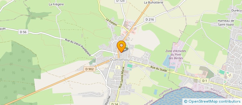 localisation de l'entreprise MONSIEUR YOANN BAZILE  QUETTEHOU