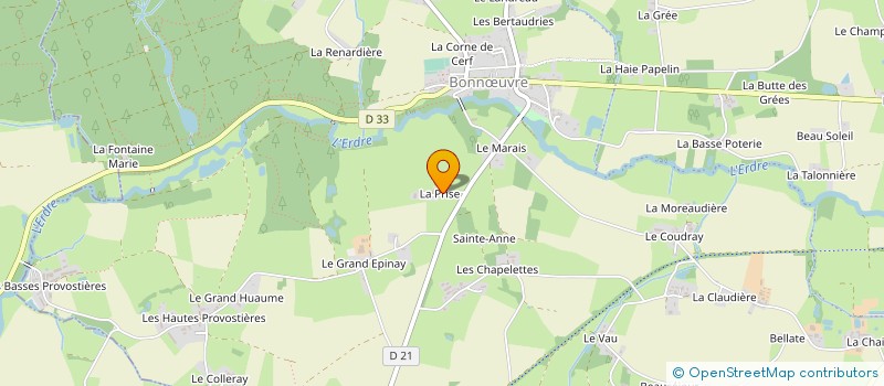 localisation de l'entreprise MONSIEUR YOANN BEAUJARD  VALLONS-DE-L'ERDRE