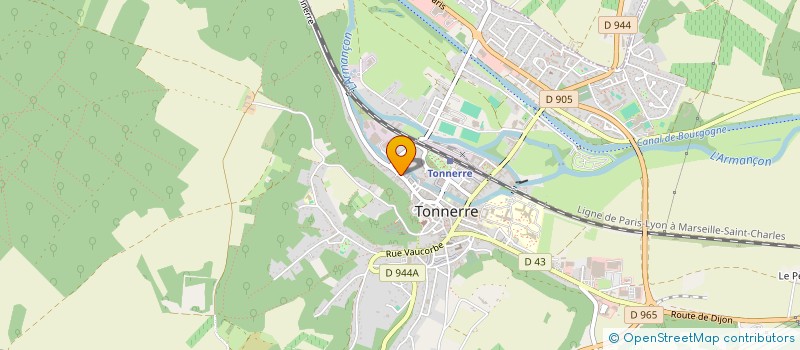 localisation de l'entreprise MONSIEUR YOANN BEDOS  TONNERRE