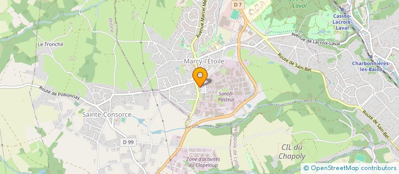 localisation de l'entreprise MONSIEUR YOANN BERTRAND  MARCY-L'ETOILE