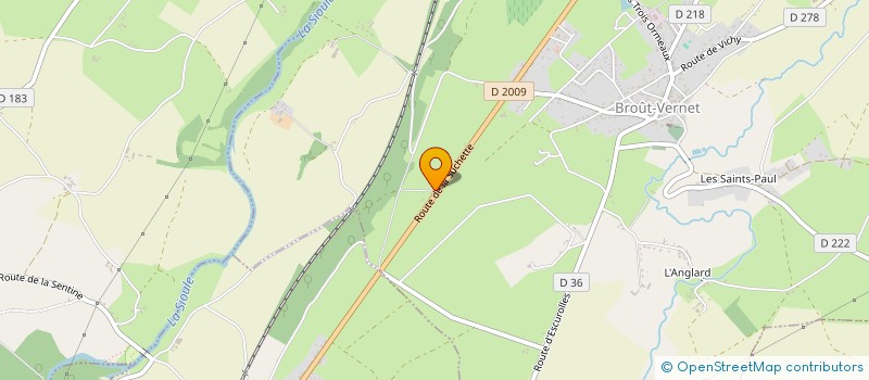 localisation de l'entreprise MONSIEUR YOANN BEUNIER  BROUT-VERNET