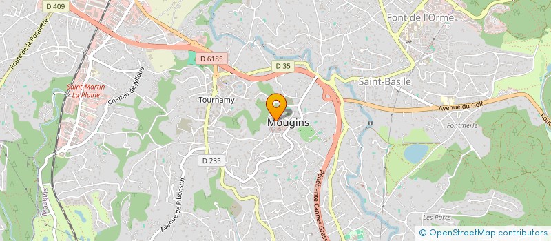 localisation de l'entreprise MONSIEUR YOANN BIZJAK à MOUGINS