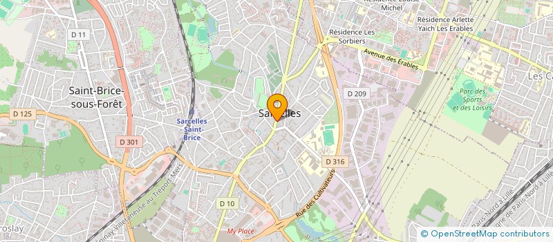 localisation de l'entreprise MONSIEUR YOANN BODIOU  SARCELLES