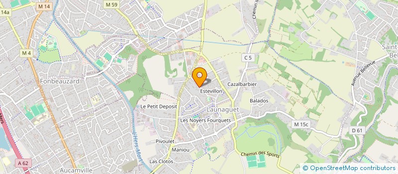 localisation de l'entreprise MONSIEUR YOANN BOHLER  LAUNAGUET