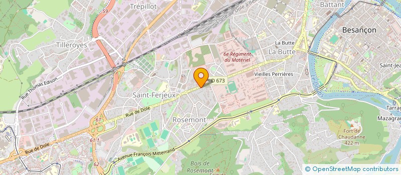 localisation de l'entreprise MONSIEUR YOANN BOILLAT  BESANCON