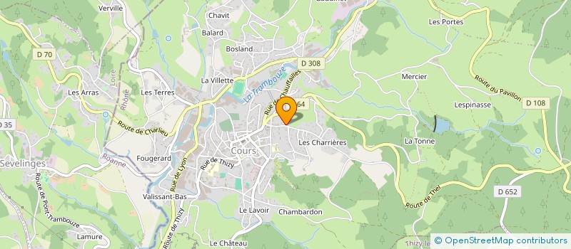 localisation de l'entreprise MONSIEUR YOANN BOISSONNET à COURS