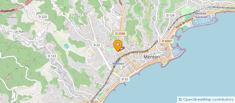 localisation de l'entreprise MONSIEUR YOANN BONFANTI à MENTON