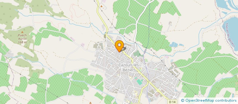 localisation de l'entreprise MONSIEUR YOANN BONIFACIO  CAZOULS-LES-BEZIERS