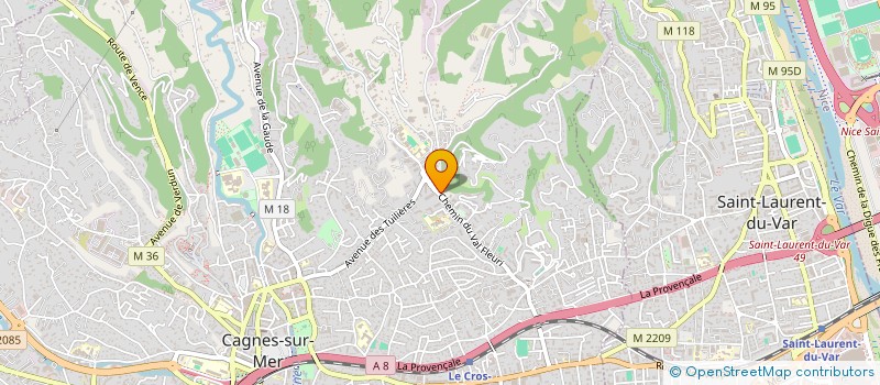 localisation de l'entreprise MONSIEUR YOANN BONNARD à CAGNES-SUR-MER