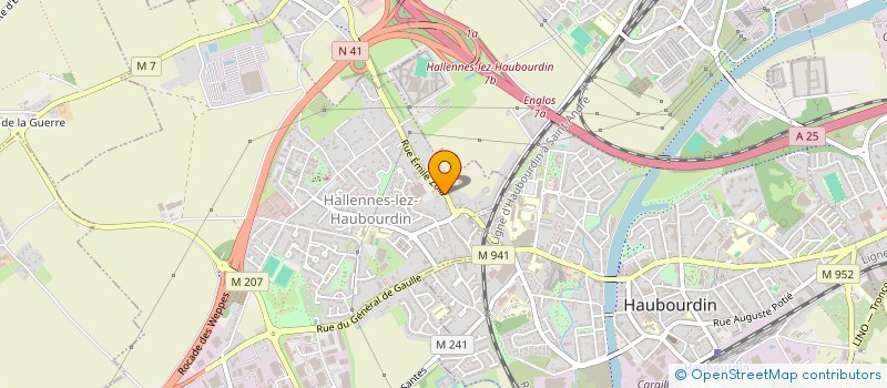 localisation de l'entreprise MONSIEUR YOANN BONNEAU  HALLENNES-LEZ-HAUBOURDIN