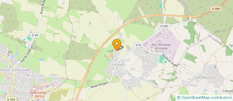 localisation de l'entreprise MONSIEUR YOANN BOULOC  LA LOUBIERE