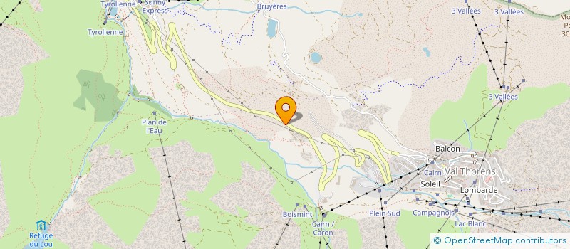 localisation de l'entreprise MONSIEUR YOANN BOURBON  LES BELLEVILLE