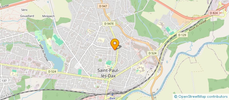 localisation de l'entreprise MONSIEUR YOANN BOURDON à SAINT-PAUL-LES-DAX