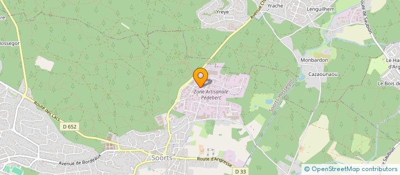 localisation de l'entreprise MONSIEUR YOANN BRANET à SOORTS-HOSSEGOR