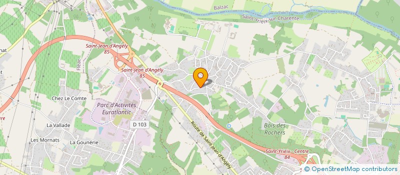 localisation de l'entreprise MONSIEUR YOANN BRUN à SAINT-YRIEIX-SUR-CHARENTE